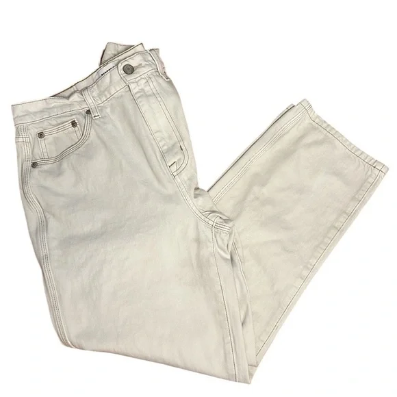 Pistola Revolve Cassie Crop Jeans in Adobe Cream Womens Size 27 - Picture 13 of 16